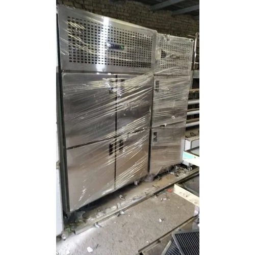 Stainless Steel Four Door Vertical Refrigerator - Capacity: 150 Ltr