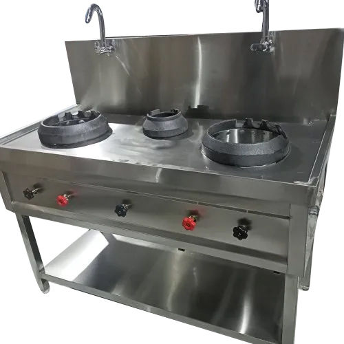 Three Burner Chinese Range - Gas Type: Lpg