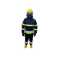 Nomex Fire Fighting Suit - Durable Material, Gender Specific For Men, Striking Blue Color | Reusable Design, Industrial Use, Warranty Included
