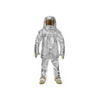 Aluminized Fire Proximity Suit - Premium-quality Aluminized Material, Silver Color | Reusable, Unisex Design, Guaranteed Durability