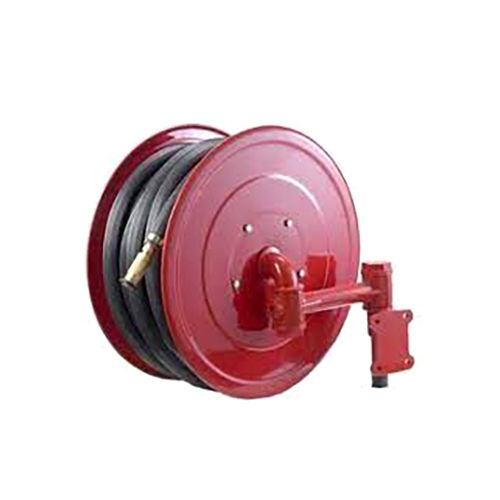 Fire Hose Reel Drum - High-Quality Metal, Industrial Use, Eye-Catching Red Color, Warranty Included