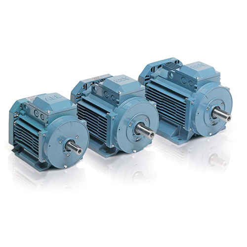 Three Phase Low Voltage Motor - Color: Blue Paint Coated