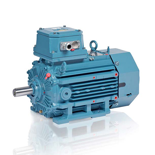 Abb Three Phase Flameproof Motor - Color: Blue Paint Coated