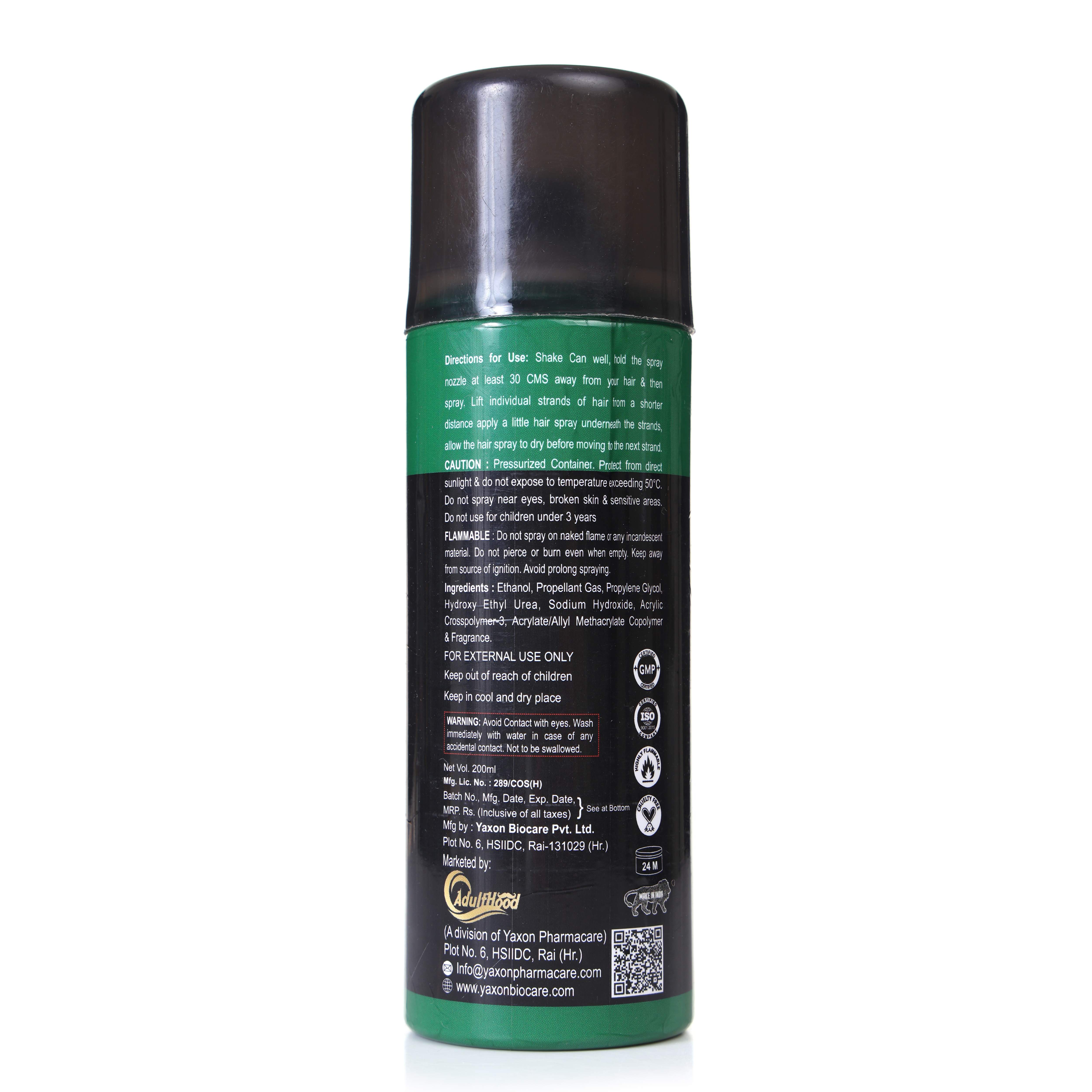 Adulthood Hair Spray - Herbal Liquid Formulation | Lightweight Quick-drying Long-lasting Hold Enhanced Shine Easy Brush-out Flexibility