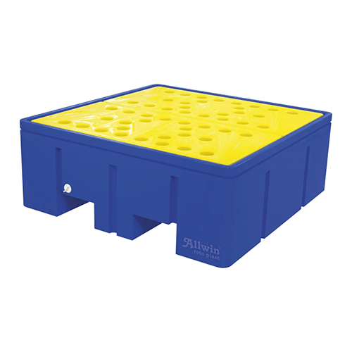 Plastic Double Wall Spill Pallets - Plastic Type: Abs