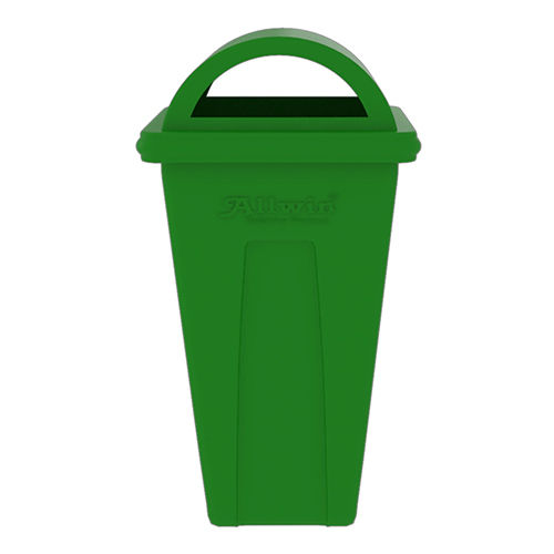 Green Roto Moulded Plastic Dustbin - Color: Different Available