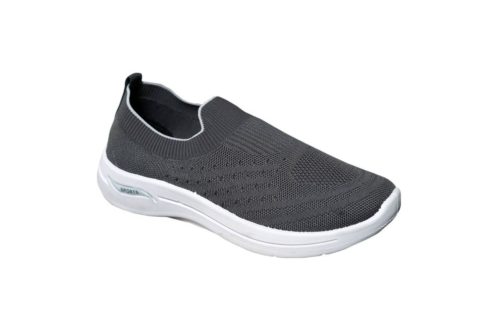 Mens Flyknit Pvc Elastic Shoes - Color: Grey