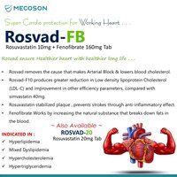 Rosuvastatin 10mg Fenofibrate 160mg tab