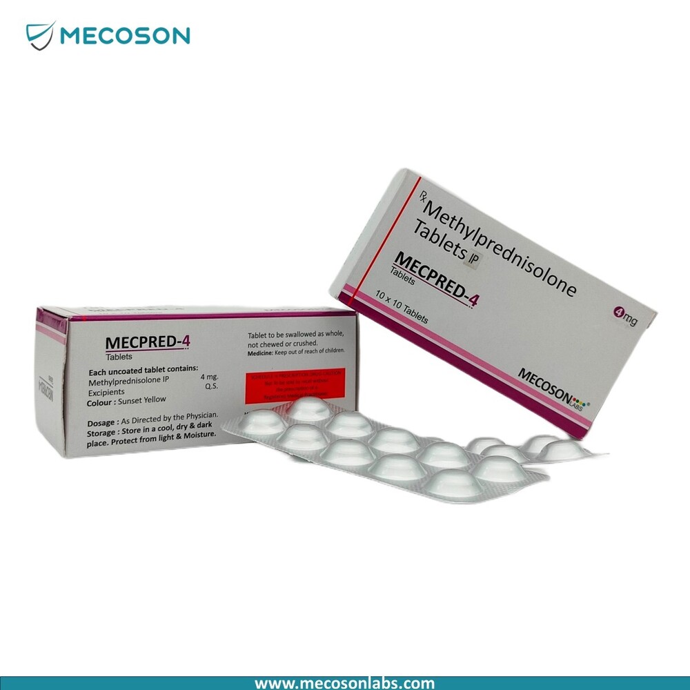 Methylprednisolone 4mg Tab - Drug Type: Generic Drugs