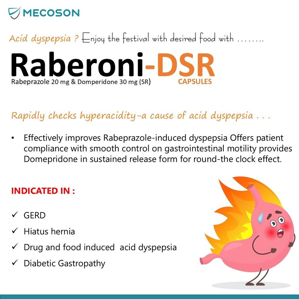 Rabeprazole 20mg Domperidone 10 mg