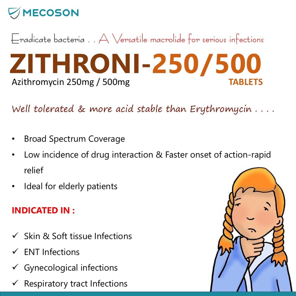 Azithromycin Tablet - Drug Type: General Medicines