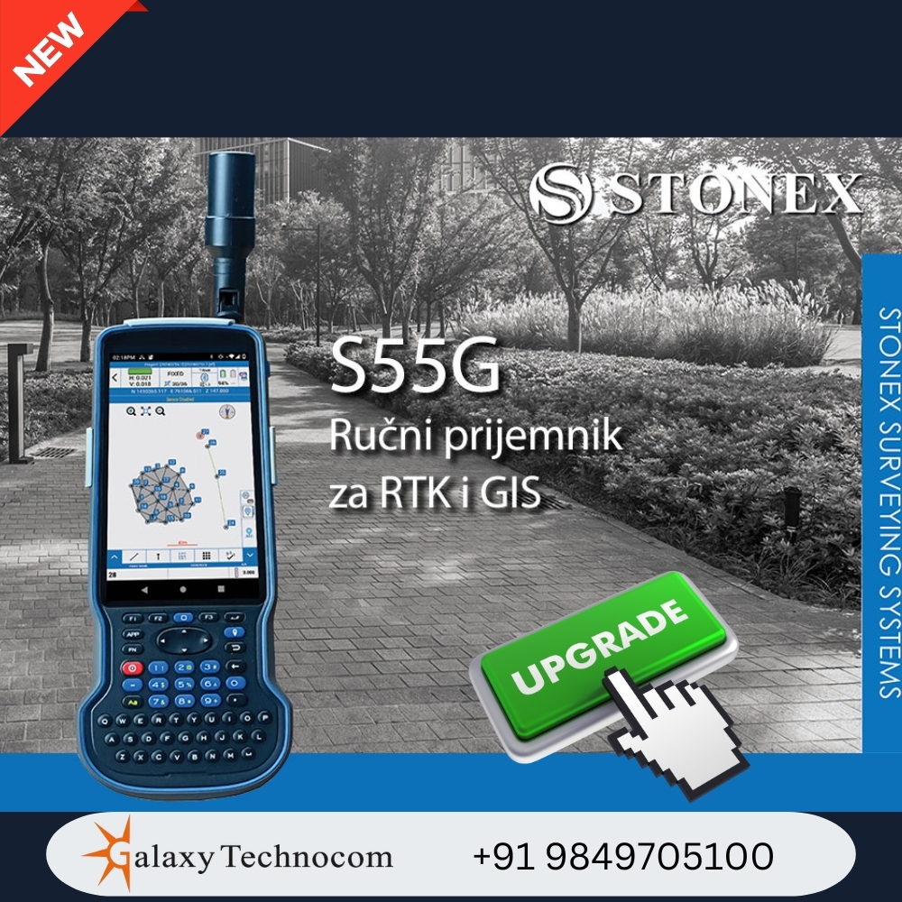 Stonex S55g Controller Rtk Gnss Receiver For Gis And Survey Applications - Battery Backup: 9000mah Hours
