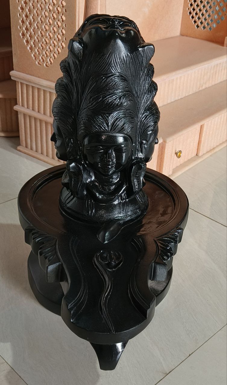 Black Marble Panchmukhi Shivling