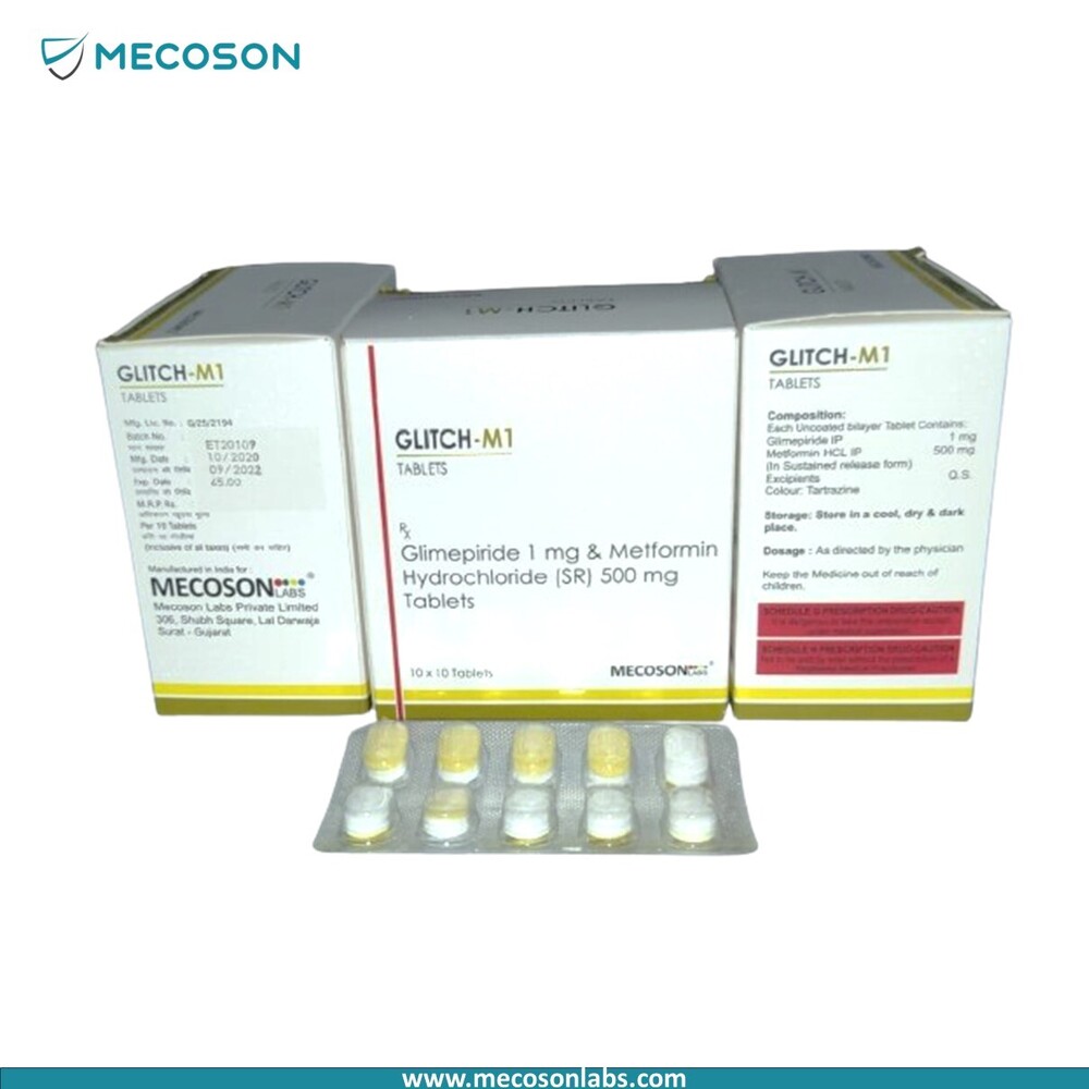 Glimepiride 2mg Metformin 1000mg Tab