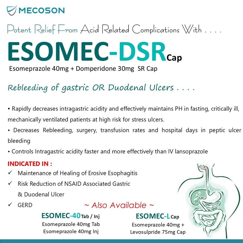 Esomeprazole 40mg Tab