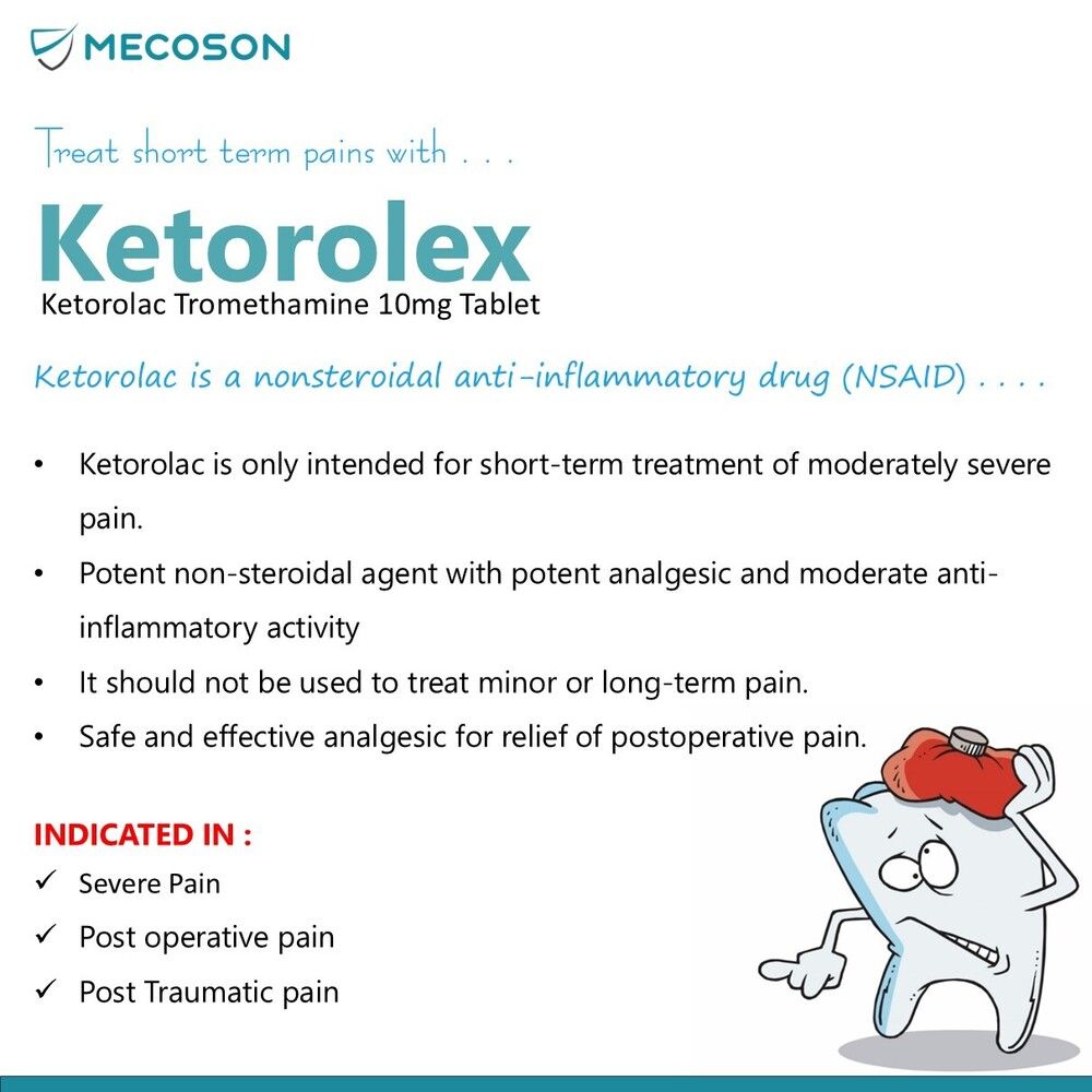 Ketorolac 10mg Dispersible Tab