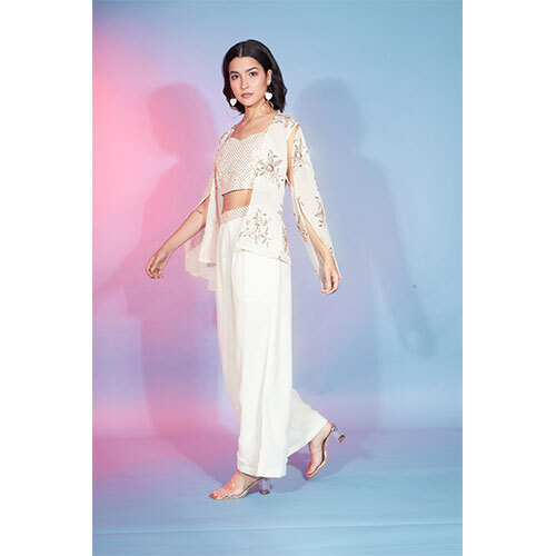 4997 Off White CO-ORDS SET (ETHNIC)