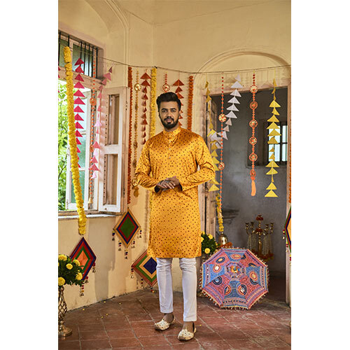 2140 Yellow NAVRATRI KURTA