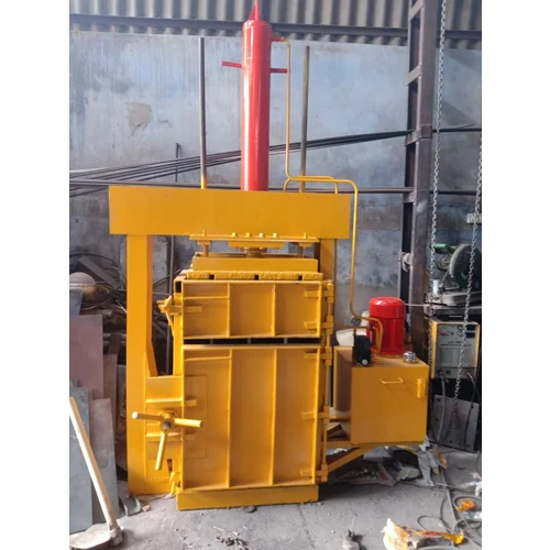 Hydraulic PET Bottle Scrap Baling Press Machine - 80 Ton Nominal Force, 5 HP Hydraulic Motor, 440 Volt Industrial Use, New Condition