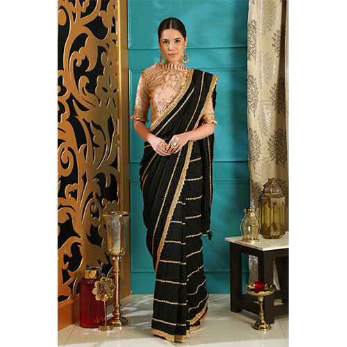 4102 Ladies Sarees - Color: Black