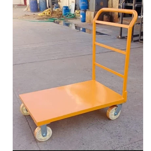 Mild Steel Platform Trolley - Color: Yellow