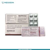 Methylcobalamin 1500mcg Alpha Lipoic Acid 100 MG Vitamin D3 1000iu Pyridoxine 3mg Folic acid 1.5mg tab