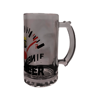 Printed Glass Mug - Customised Glass Material, Ideal For Corporate Gifting | Personalised Print Options For Unique Designs