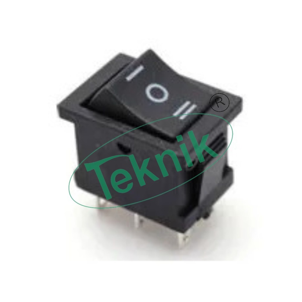 Two Way Switches - 6 Pin Dpdt Black Button On/off/on Rocker Switch Ac 250v/10a, Ideal For Engineering Electronic Instruments