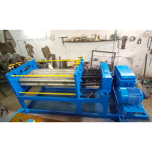 Metal Sheet Straightening Machines - Semi Automatic, Blue Coated Finish | 1-year Warranty, Electric Power Source For Industrial Use