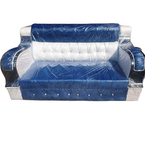 Double Shaded Sofa Set - High-Quality Wood, Powder Coated Blue Finish | Customized Design, Durable, No Assembly Required