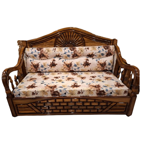 Wooden Sofa Set - High-Quality Wood, Foam Cover Material, Brown Color | Customized Design, Rust-Proof, No Assembly Required