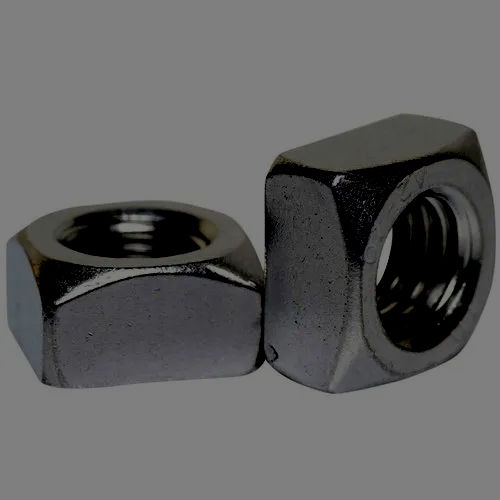 Stainless Steel Square Nut - Color: Silver