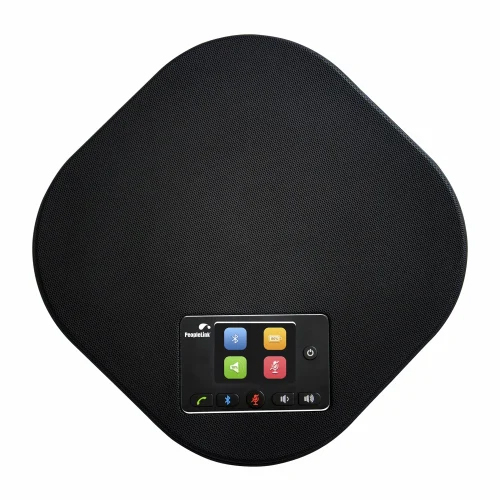Quad 12 Speakerphone - ABS Plastic, Wireless, Matte Black | Crystal-Clear Audio for Conference and Video Calls, Warranty Included