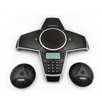 Usb Conference Speakerphone With 2 Extension Mics Peoplelink Quad 12 - Color: Black