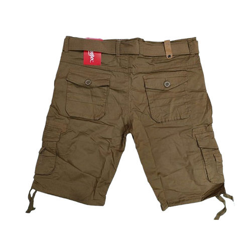 Mens Six Pocket Cargo Shorts - Color: Brown