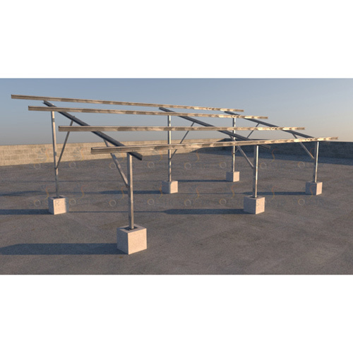 2 Purlin Rcc Roof Mounted Structure - Color: Silver