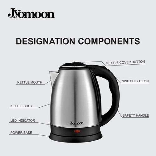 JMN KT 47 Silver Electric Kettle