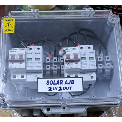 2 In 2 Out Solar Array Junction Box - Material: Mild Steel