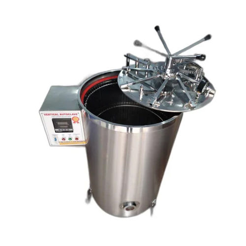 45L Stainless Steel Vertical Autoclave - Color: Silver