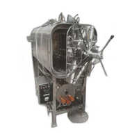 Rectangular Horizontal Autoclave - Stainless Steel, 220 Volt, 121â°c | Silver Finish, Manual Operation, Industrial Use