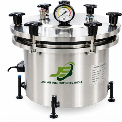 Single Drum Portable Autoclave - Stainless Steel, 220/240 Volt, Silver Color | Manual Operation for Efficient Industrial Sterilization