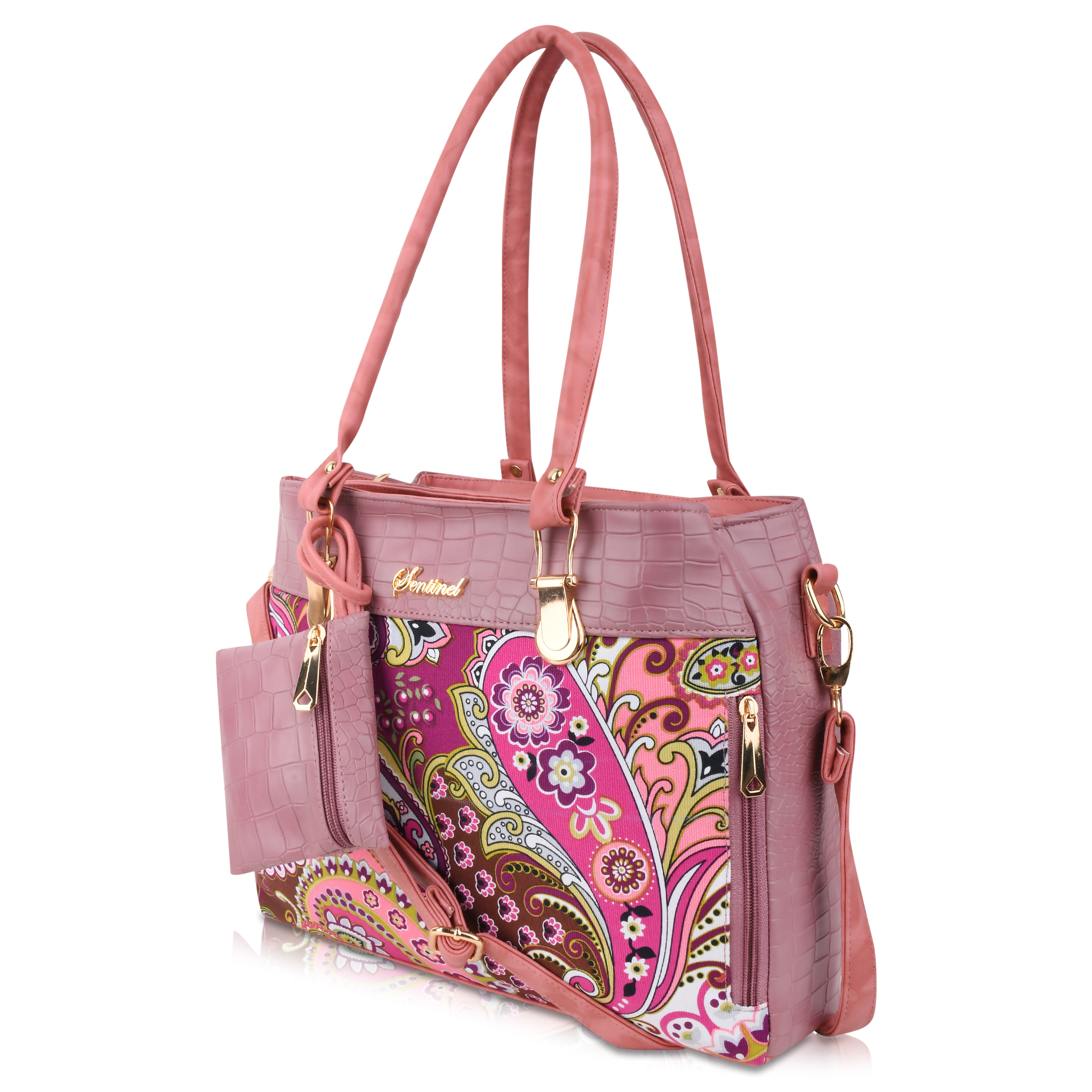 SENTINEL Paisley Printed Handbag