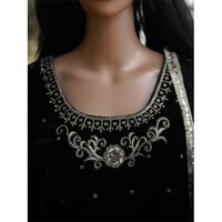 Velvet Suit With Hand Embroidery