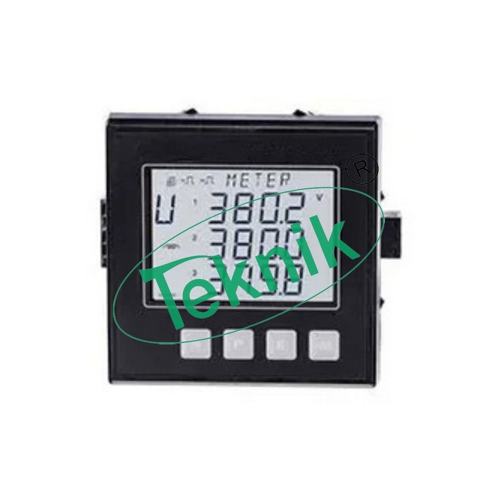 Digital Multifunction Power Meter - 440v And 110v , 96mm X 96mm Panel Cut Out, Ip20 Rated, 50hz Operating Frequency, 5a Ct Secondary, Cl 1.0 Accuracy