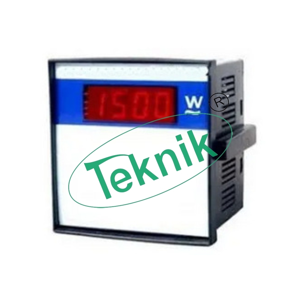 Digital Wattmeter - 4-digit Bright Red Display, True Rms Measurement, Class 0.5 Accuracy | Microcontroller Based, Voltage Range 300/600v Ac, Current Transformer For Durability