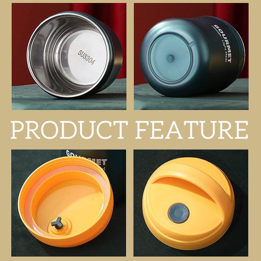 CHERRYBOX STAINLESS STEEL INSULATED FOOD JAR