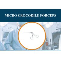 Micro Crocodile Forceps - Stainless Steel, Micro Size | Reusable, Satin Finish, Waterproof, Lightweight