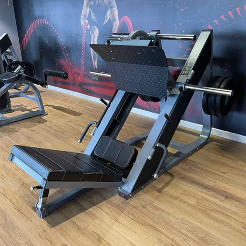 Leg Press Machine - Foam Seat Cover, Manual Operation | Adjustable Black Seat, Ideal for Commercial Use, Muscle Gain Focus