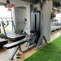 Seated Row Machine - Foam Seat , Adjustable Manual Operation For Back Muscle Gain, Commercial-grade Design In Sleek Black