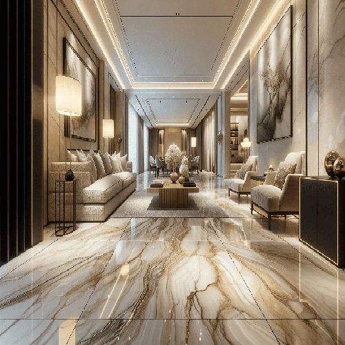 Floor Marble Tiles - Feature: Acid-Resistant